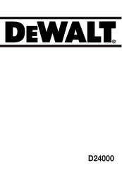 DeWalt D24000 Manual De Instrucciones
