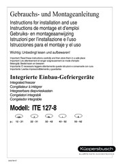 Kuppersbusch ITE 127-8 Istrucciones Para El Montaje Y El Uso