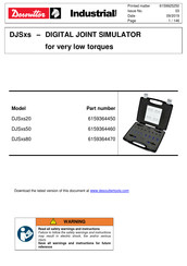 Desoutter DJSxs Serie Manual De Instrucciones