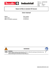 Desoutter Micro 16 I/O M12 connector Manual De Instrucciones