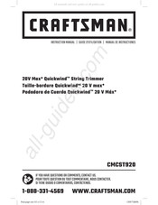 Craftsman Quickwind 20V Max Manual De Instrucciones