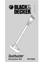 Black and Decker Dustbuster VE100K Manual Del Usuario