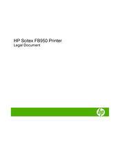 HP Scitex FB950 Manual Del Usuario