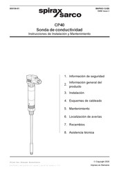 Spirax Sarco CP40 Instrucciones De Instalación Y Mantenimiento