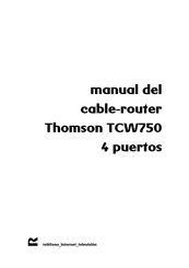 THOMSON TCW750 Manual Del Usuario