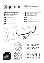 Quasar WH3S-G13 Instrucciones De Montaje Y Uso