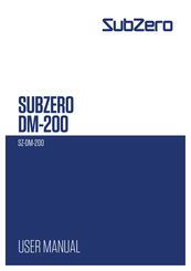 Subzero DM-200 Manual De Instrucciones