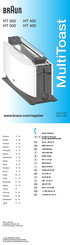 Braun MultiToast HT 450 Manual De Instrucciones