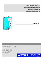 Astralpool MAXI PLUS Manual De Regulatión