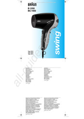 Braun Swing B 1200 Manual De Instrucciones