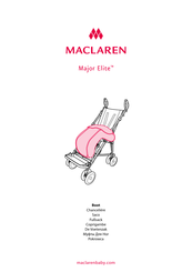 Maclaren Major Elite Manual Del Usuario