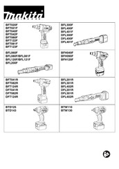 Makita BTD125 Manual De Instrucciones