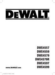 DeWalt DWE4559 Traducido De Las Instrucciones Originales