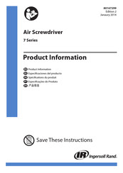 Ingersoll Rand 7RALC1 Especificaciones Del Producto