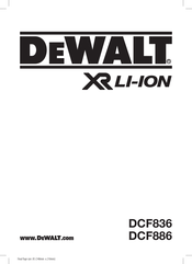 DeWalt DCF836 Traducido De Las Instrucciones Originales