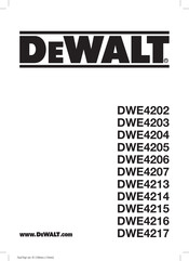 DeWalt DWE4203 Traducido De Las Instrucciones Originales