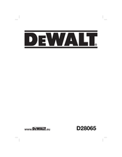 DeWalt D28065 Manual De Instrucciones
