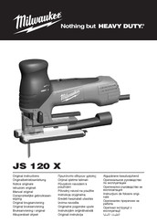 Milwaukee JS 120 X Manual Original