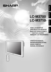 Sharp LC-M3700 Manual De Manejo