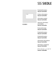 SSS Siedle SC 600-0 Informacion De Producto