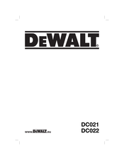 DeWalt DC021 Manual De Instrucciones