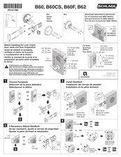 Schlage B60 Manual De Instalación