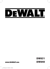 DeWalt DW831 Traducido De Las Instrucciones Originales