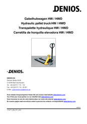 Denios HW / HWD Manual De Instrucciones