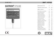 IKA IKATRON ETS-D6 Advertencias De Seguridad