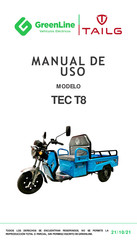 Green line TEC T8 Manual Del Usuario