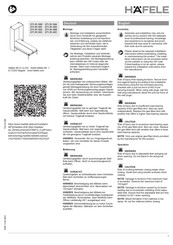 hafele 271.91.501 Instrucciones De Montaje