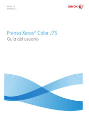 Xerox J75 Xerox Guia Del Usuario