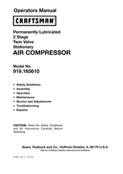 Craftsman 919.165610 Manual Del Usuario