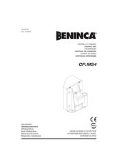 Beninca CP.MS4 Manual De Instrucciones