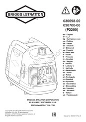 Briggs & Stratton P2200 Manual Del Usuario