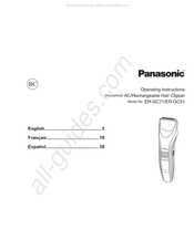 Panasonic ER-GC51 Manual Del Usuario