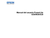 Epson PowerLite S39 Manual Del Usuario