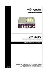 Solidyne MX 2100 Manual Del Usuario