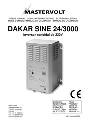 Mastervolt DAKAR SINE 24/3000 Manual De Utilización