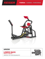 Keiser AIR250 Manual De Funcionamiento