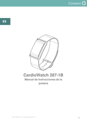 Corsano CardioWatch 287-1B Manual De Instrucciones