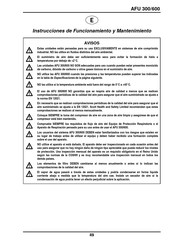 Scott Safety AFU 300 Instrucciones De Funcionamiento Y Mantenimiento