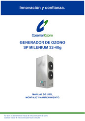 CosemarOzono SP MILENIUM 32-40G Manual De Uso, Montaje Y Mantenimiento