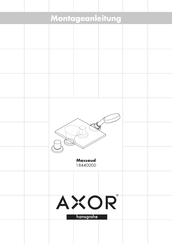 Hansgrohe Axor Massaud 18440000 Instrucciones De Montaje