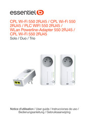 essentiel b Solo CPL Wi-Fi 550 2RJ45 Manual Del Usuario