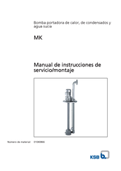 KSB MKA 20-5 Manual De Instrucciones De Servicio/Montaje