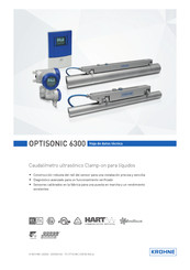 KROHNE OPTISONIC 6300 Hoja De Datos Técnica