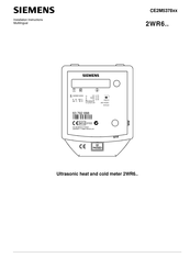 Siemens 2WR6 Serie Manual Del Usuario