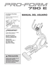 Pro-Form 790 E Manual Del Usuario