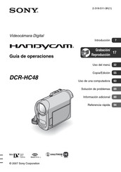 Sony Handycam DCR-HC48 Guía De Operaciónes